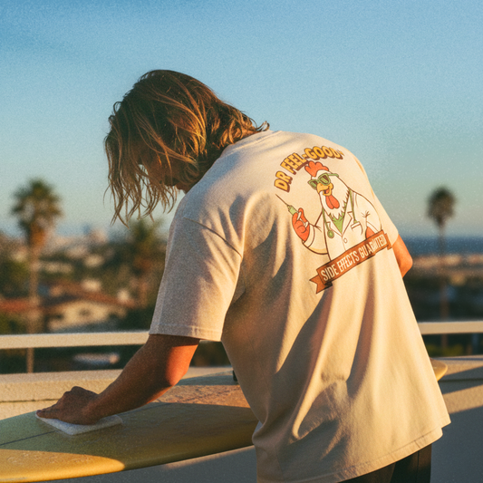 DR FEEL-GOOD - SAND OVERSIZE TEE